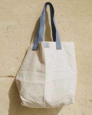 Shopper In Cotone Beige Chiaro